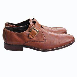 Cole Haan Men's 10.5 Williams Loafer Monk Single Strap Brown Dress Shoe READ